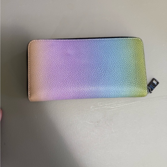 Coach Pastel Gradient Zip Wallet - Picture 3 of 3
